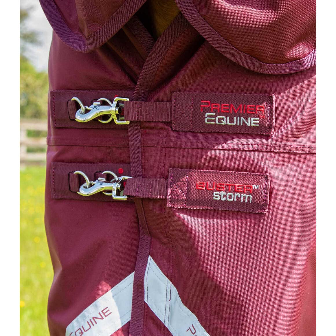 Coperta impermeabile per cavalli con copricollo Premier Equine Buster Storm Classic 90 g