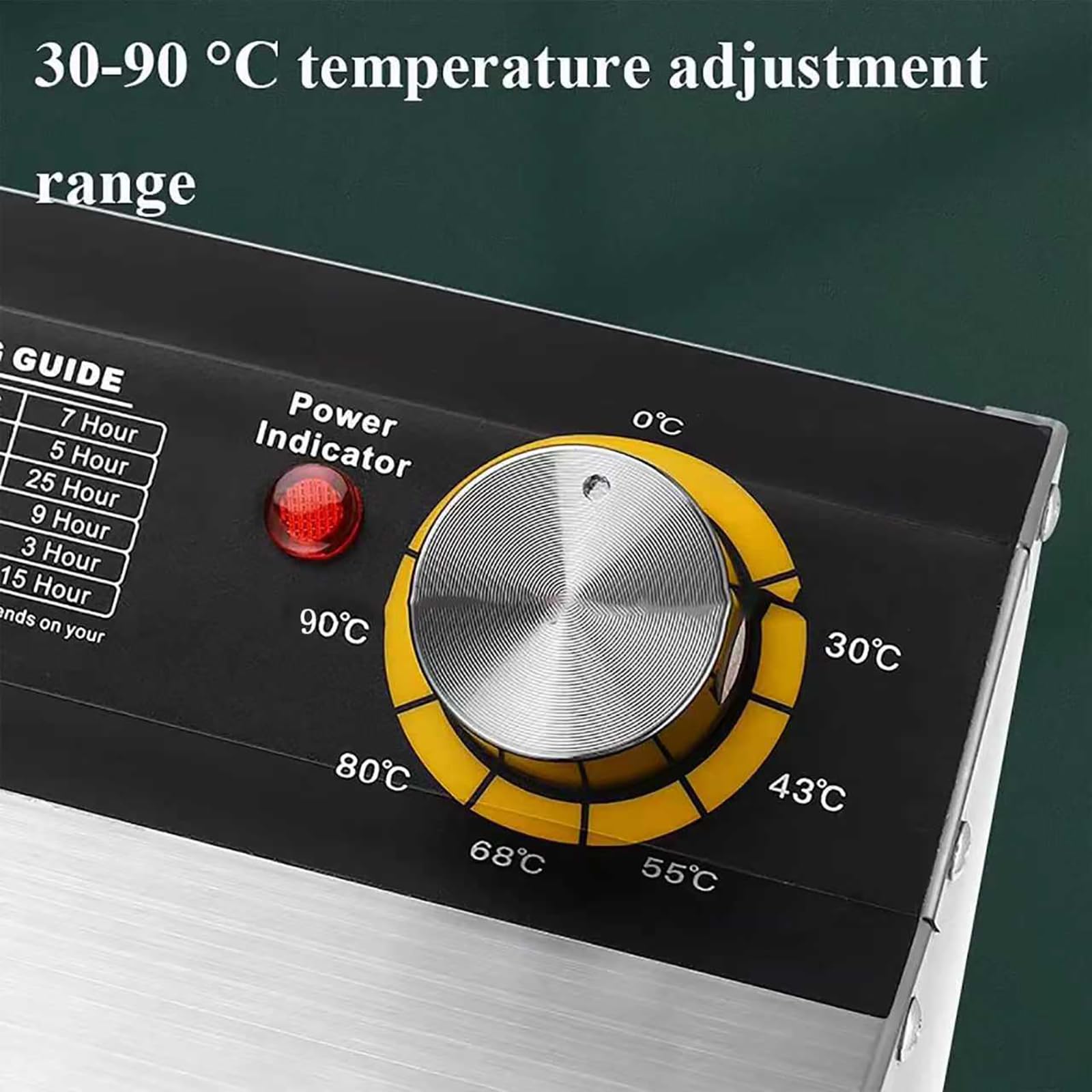 Secador Liofilizador De Frutas Y Verduras De 6 Capas, Máquina Secadora De Alimentos De Acero Inoxidable De 400 W, 12 H Ajustables, Temperatura De 30 a 90 ℃, Secado Uniforme De 360°, Para Frutas