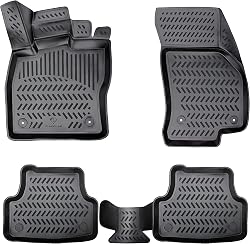 ELMASLINE Lot de tapis de sol en caoutchouc 3D pour Renau…