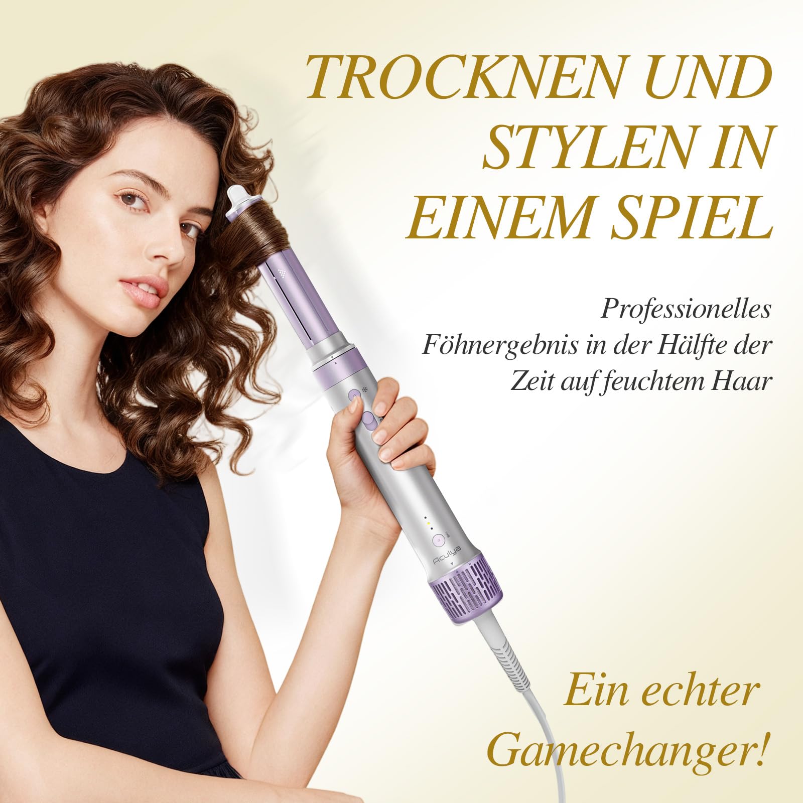 5 in 1 Airstyler Hairstyler Set 110.000 U/min 1500W Ionen Haartrockner Föhn mit Reisetasche