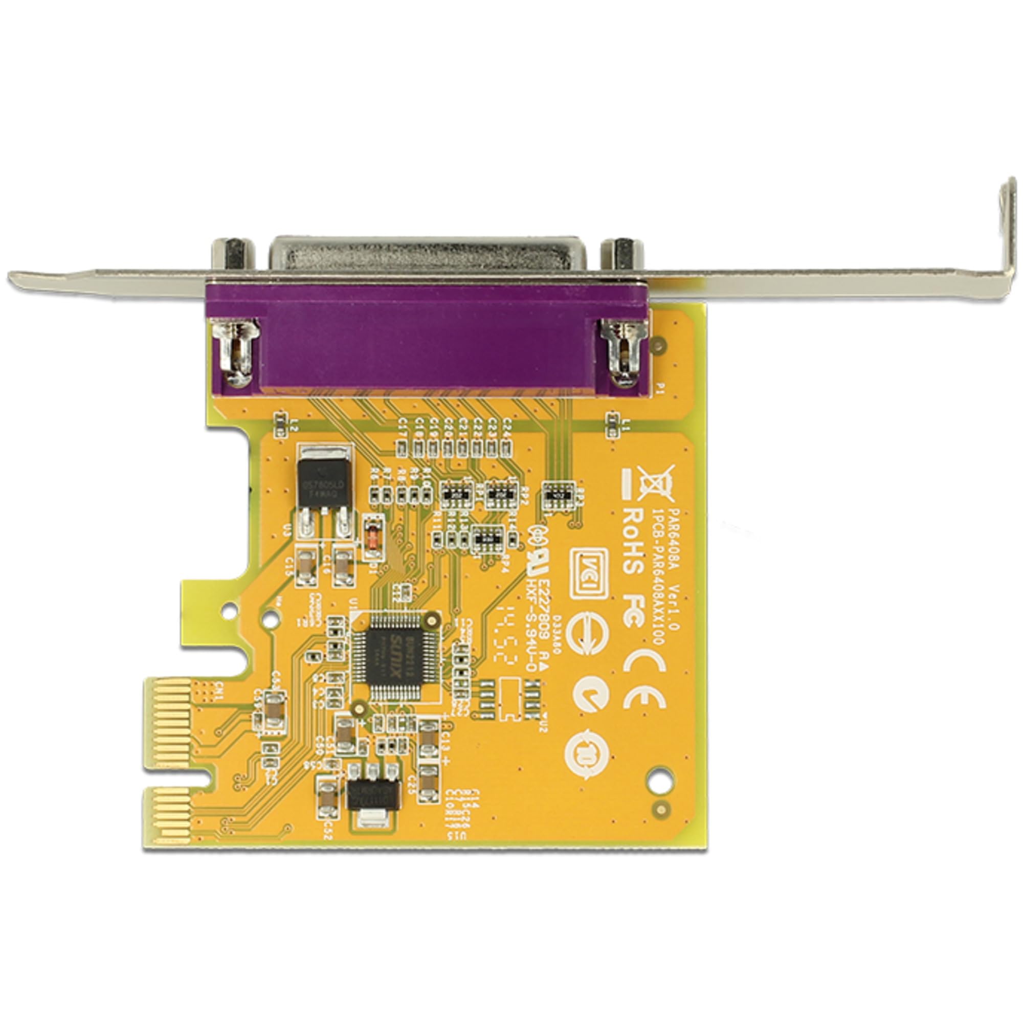 Delock PCIe x1 Parallel 1x incl. Low Profile Slotblech