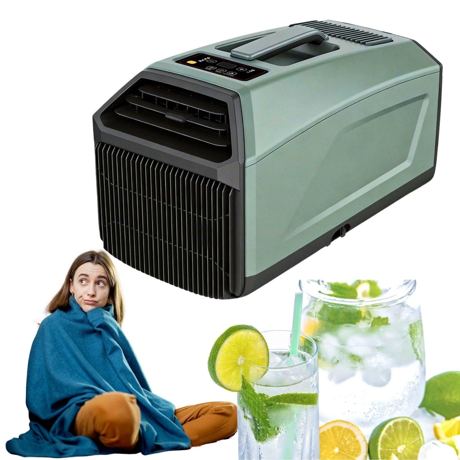 ForestWhisks Camping Air Conditioning Unit, Cools Down in 2 Minutes Green