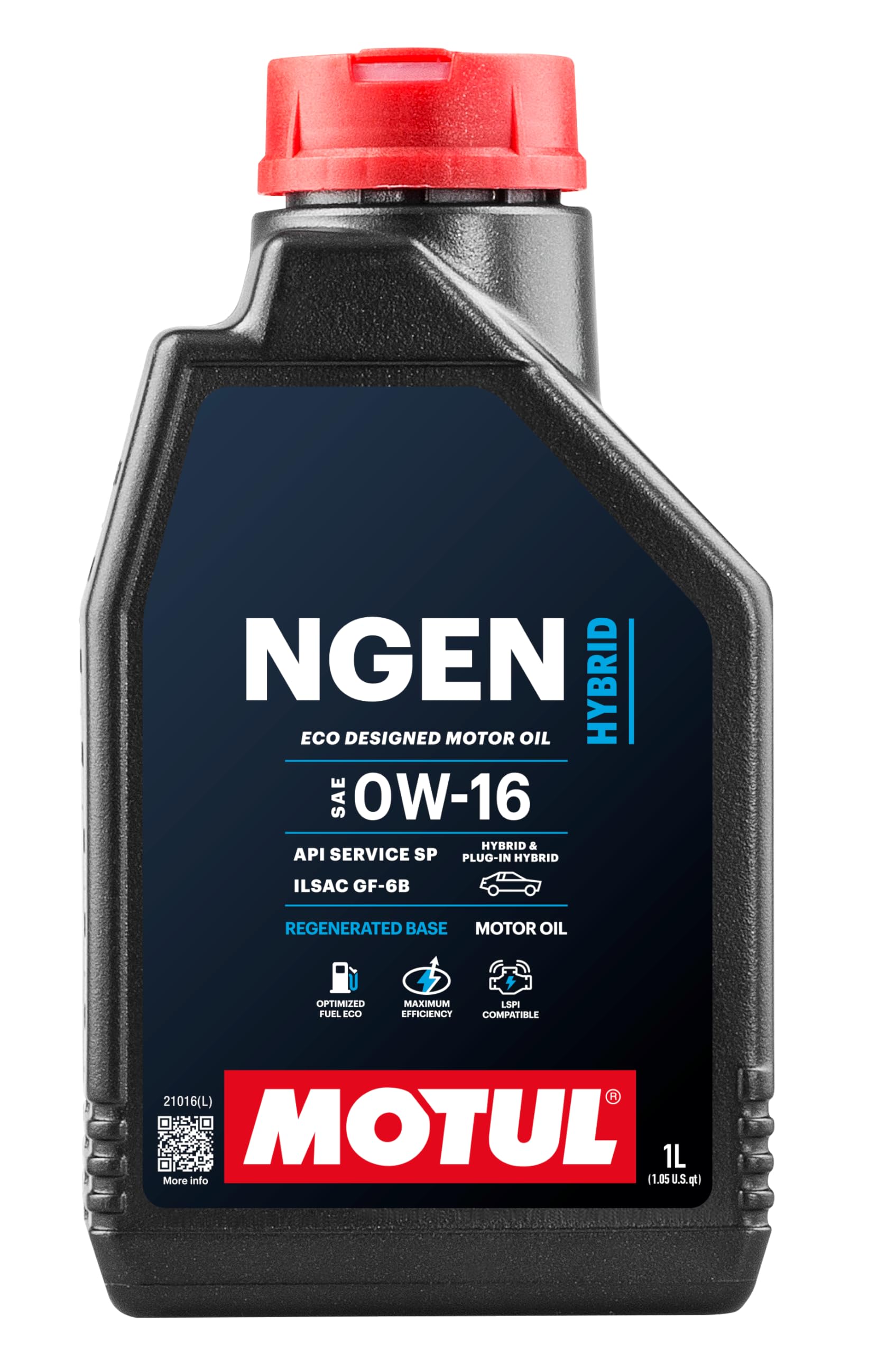 Motul Lubricating Oil for Hybrid Engines Ngen 0W16 1 Litre