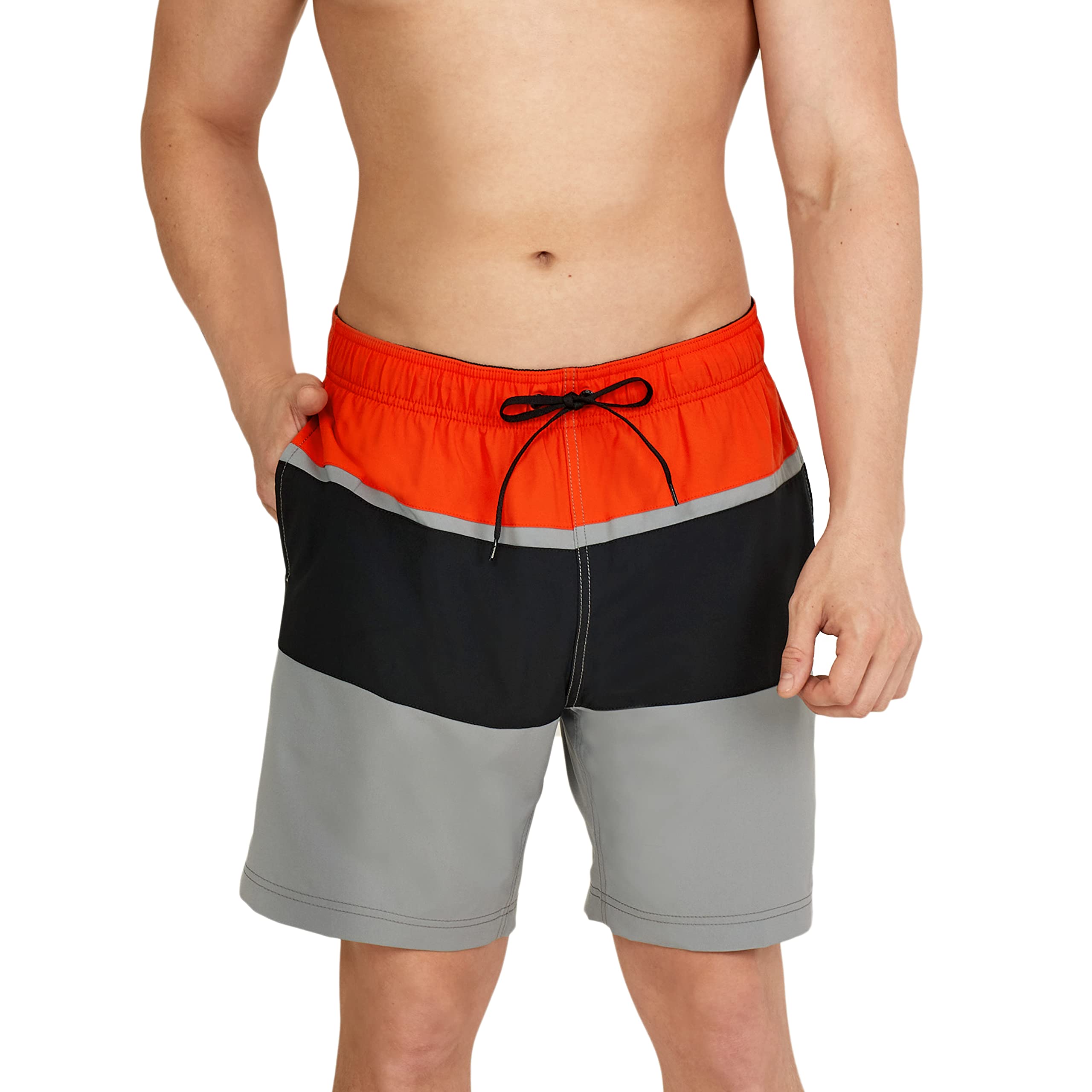 speedo Men's Swim Trunk Mid Length Redondo Stripe-picture-3