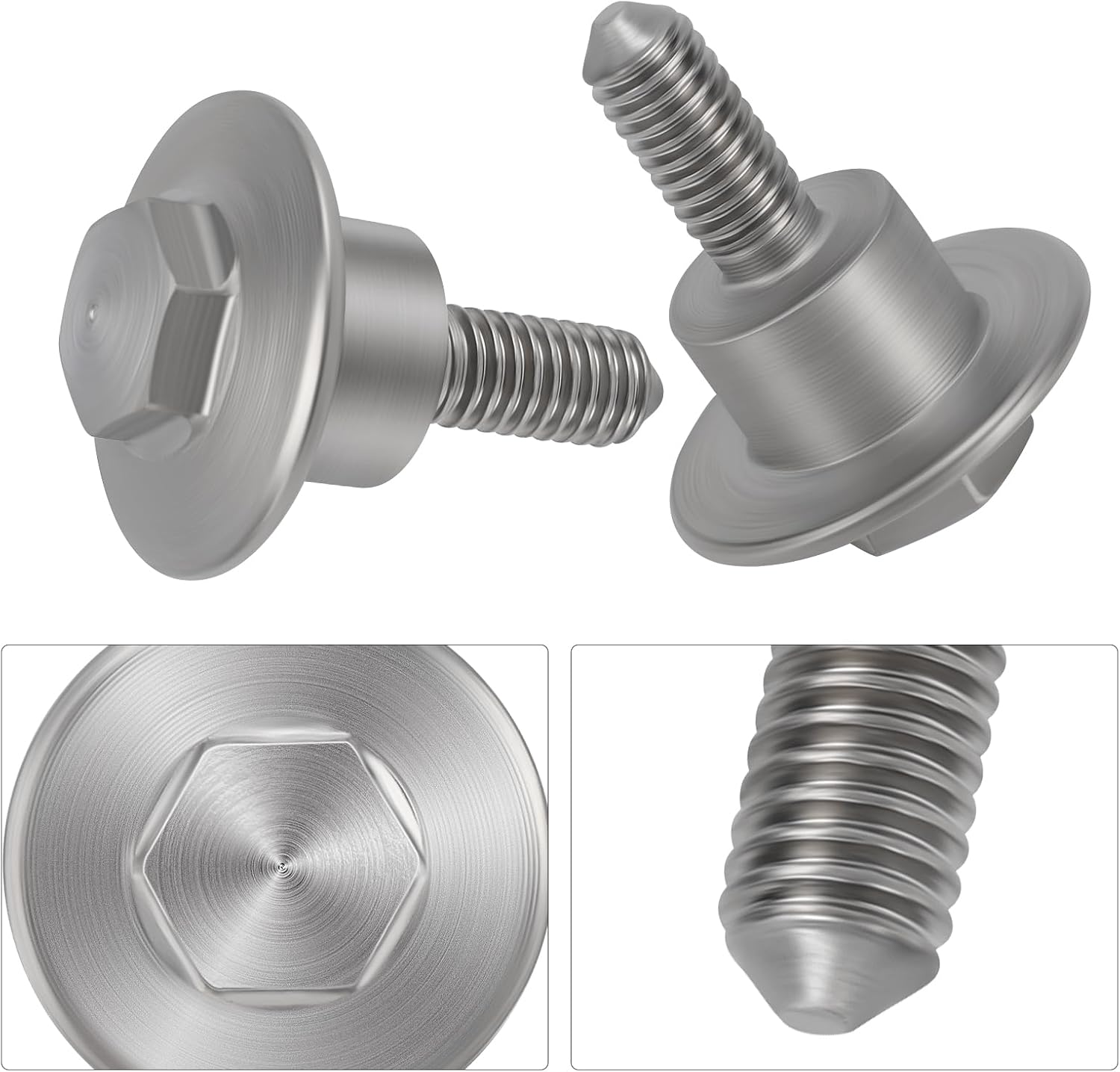 JAVIK 2PCS Cylinder Head Cover Bolt Fit for Honda TRX450R TRX450ER CRF450R CRF450X Forza 300 NSS300 2005-2017, OEM#90002-MEB-670