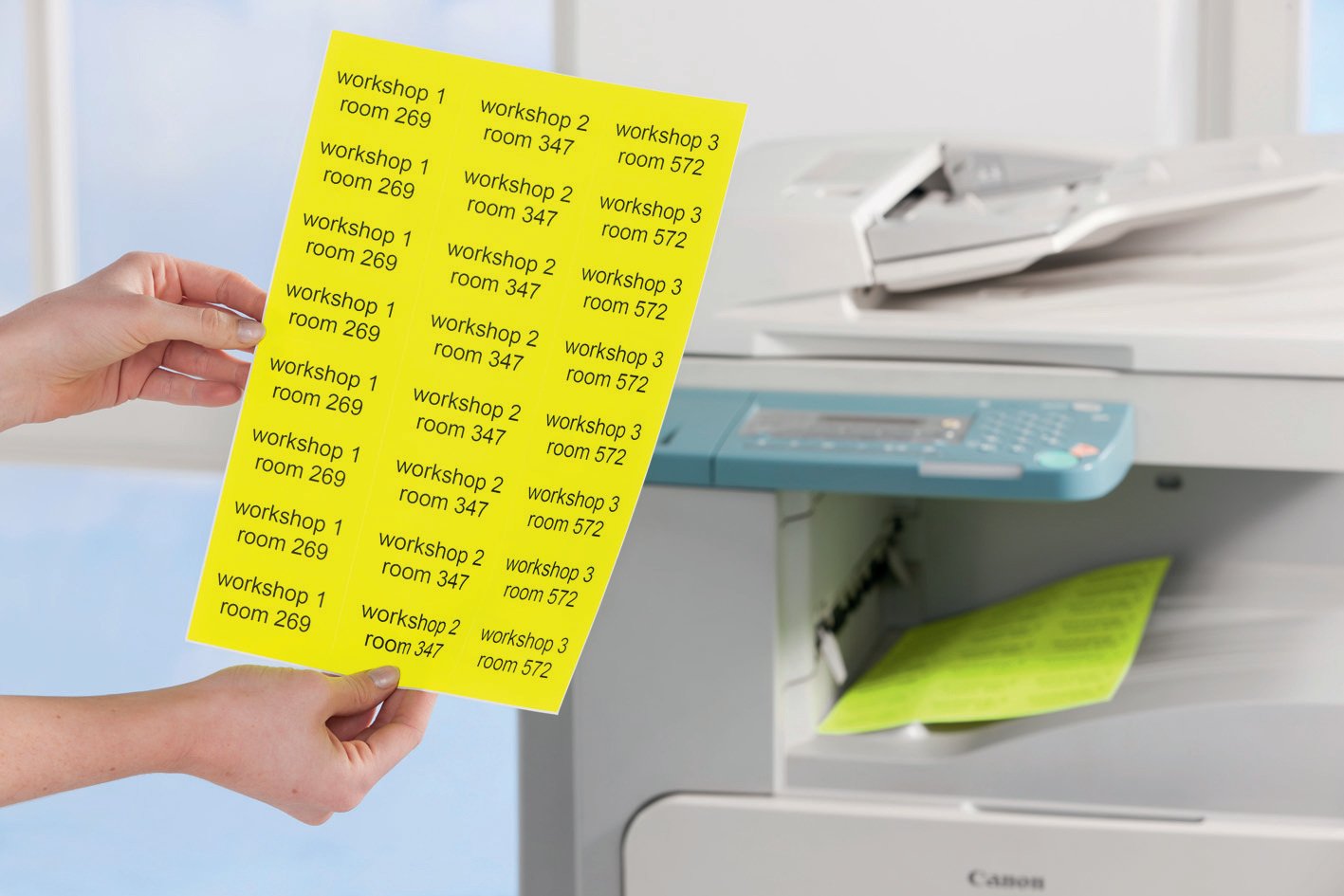 Avery L600425 Etiquettes Jaune