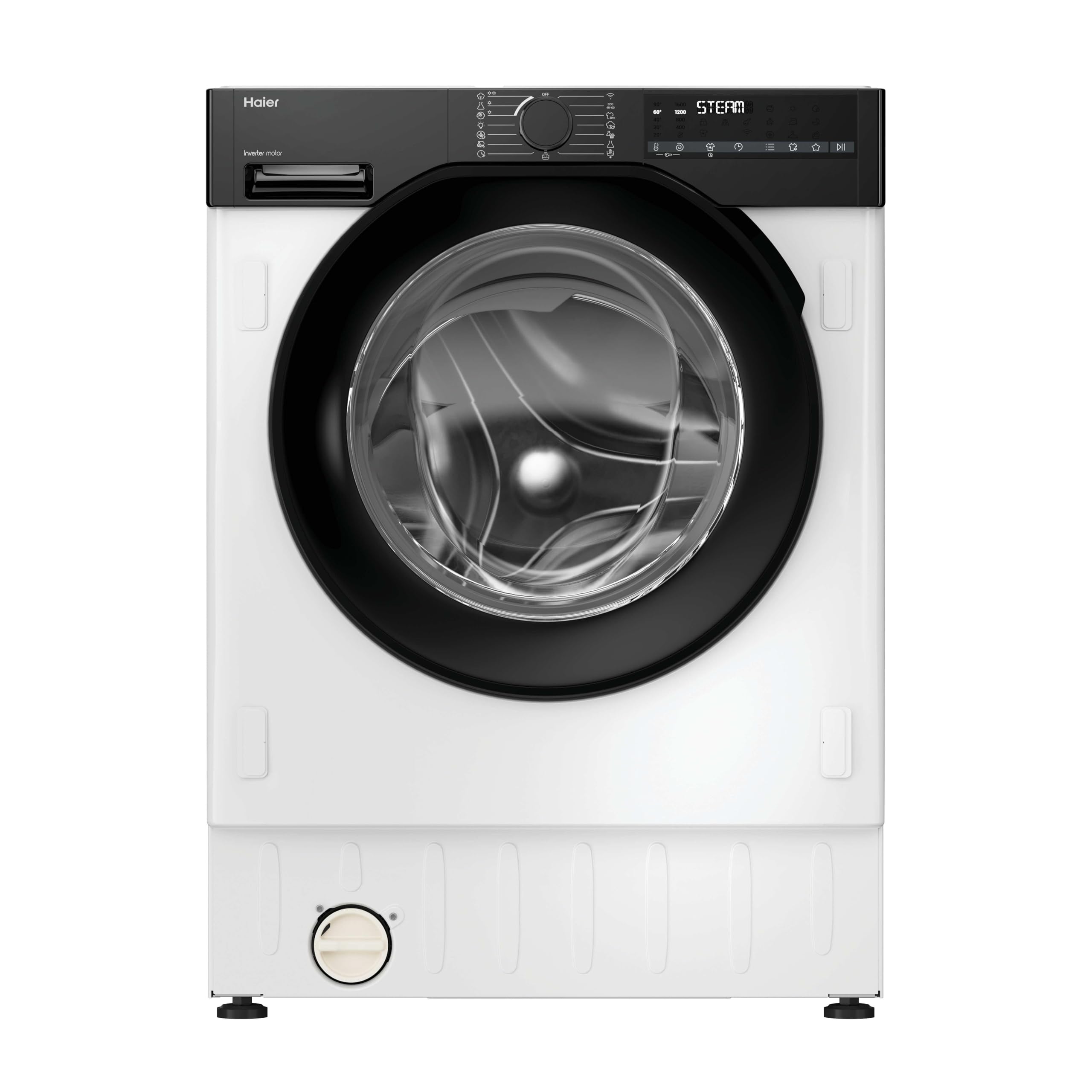 Haier Bha6S696M6Db9-80 Integrated 9Kg / 6Kg Washer Dryer With 1600 Rpm Spin, Wifi, White - D Rated (Wash &Dry), A Rated (Wash Only) - Washer Dryer With Installation