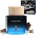 Voiture Air Plus frais 50ML (1.7 FL OZ) – Voiture Musk d'agrumes Air Produits frais – Longue durée Air Fresheners pour voiture, parfum inspiré, conception de bonnet en pierre d'aroma sans danger, fabriqué en USA