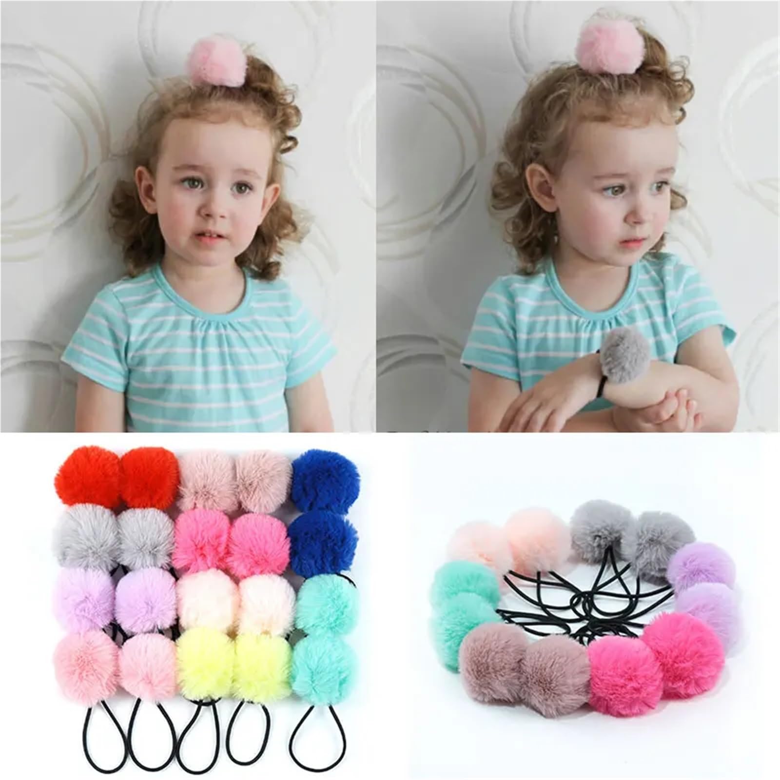 100 gomas elásticas para el pelo (E)