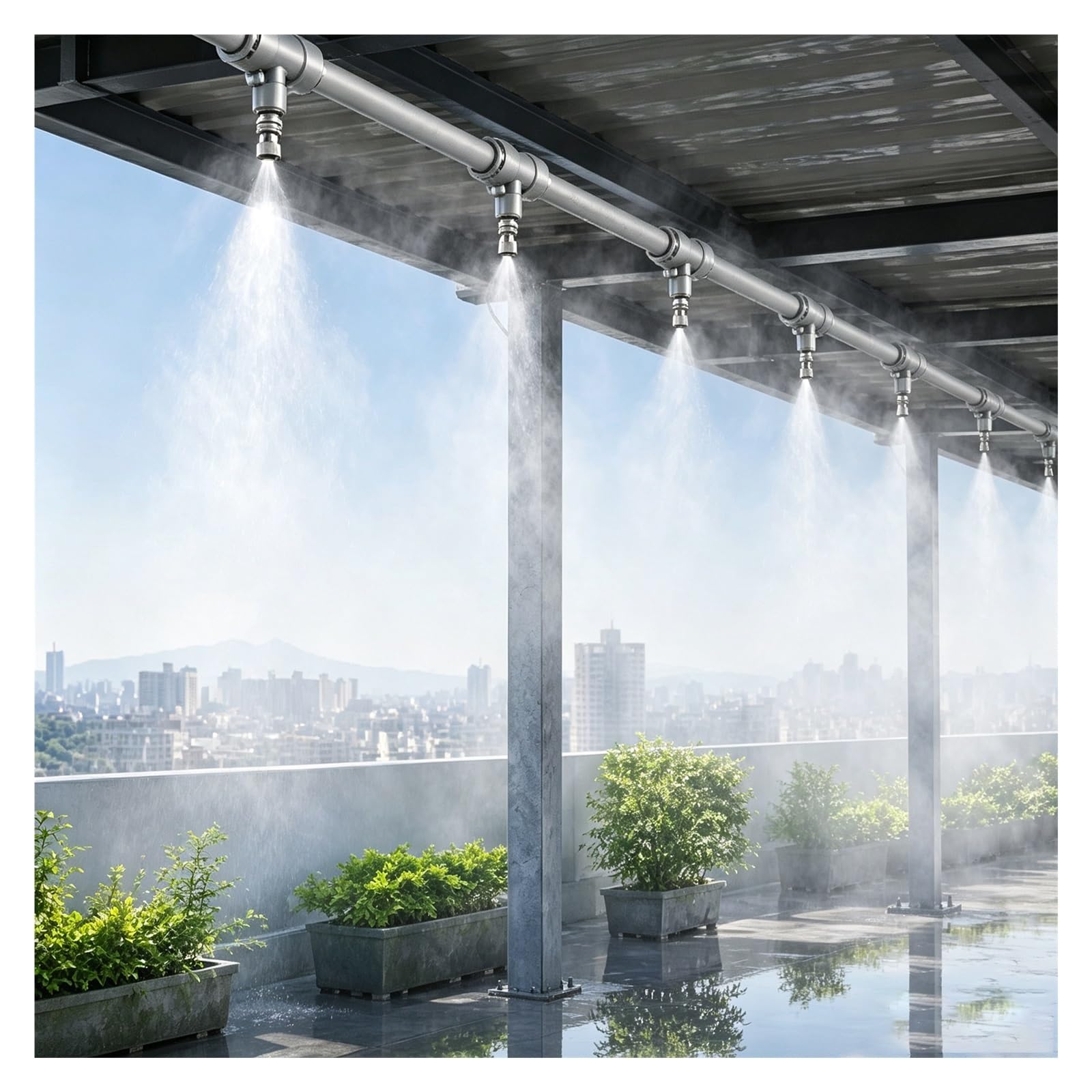 Kit Brumisateur Terrasse Kit De Brumisation Haute Pression Pour Parasol