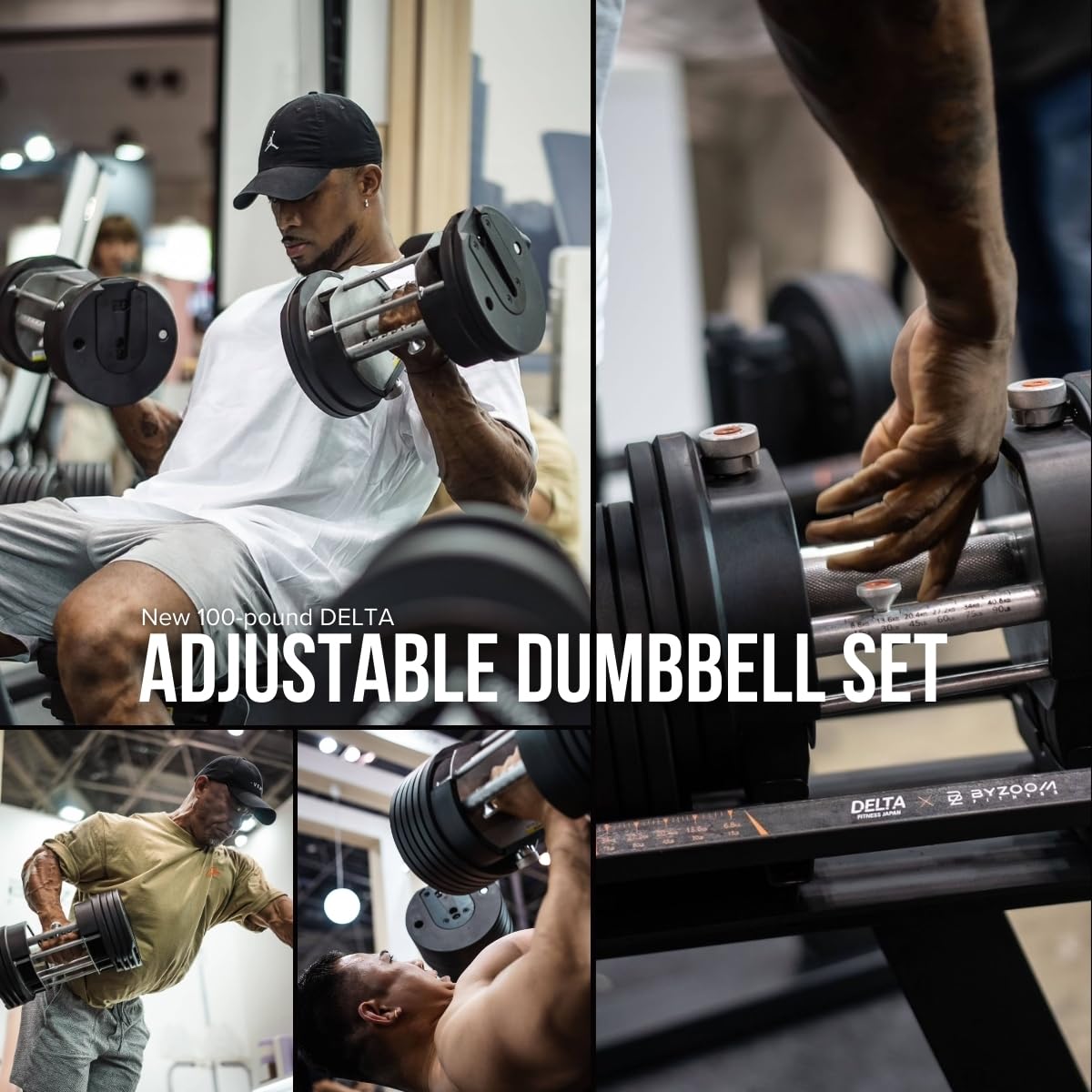 2個口用　ダンベル Amazon | DELTA アジャスタブルダンベル 100ポンド(45.34kg)×2