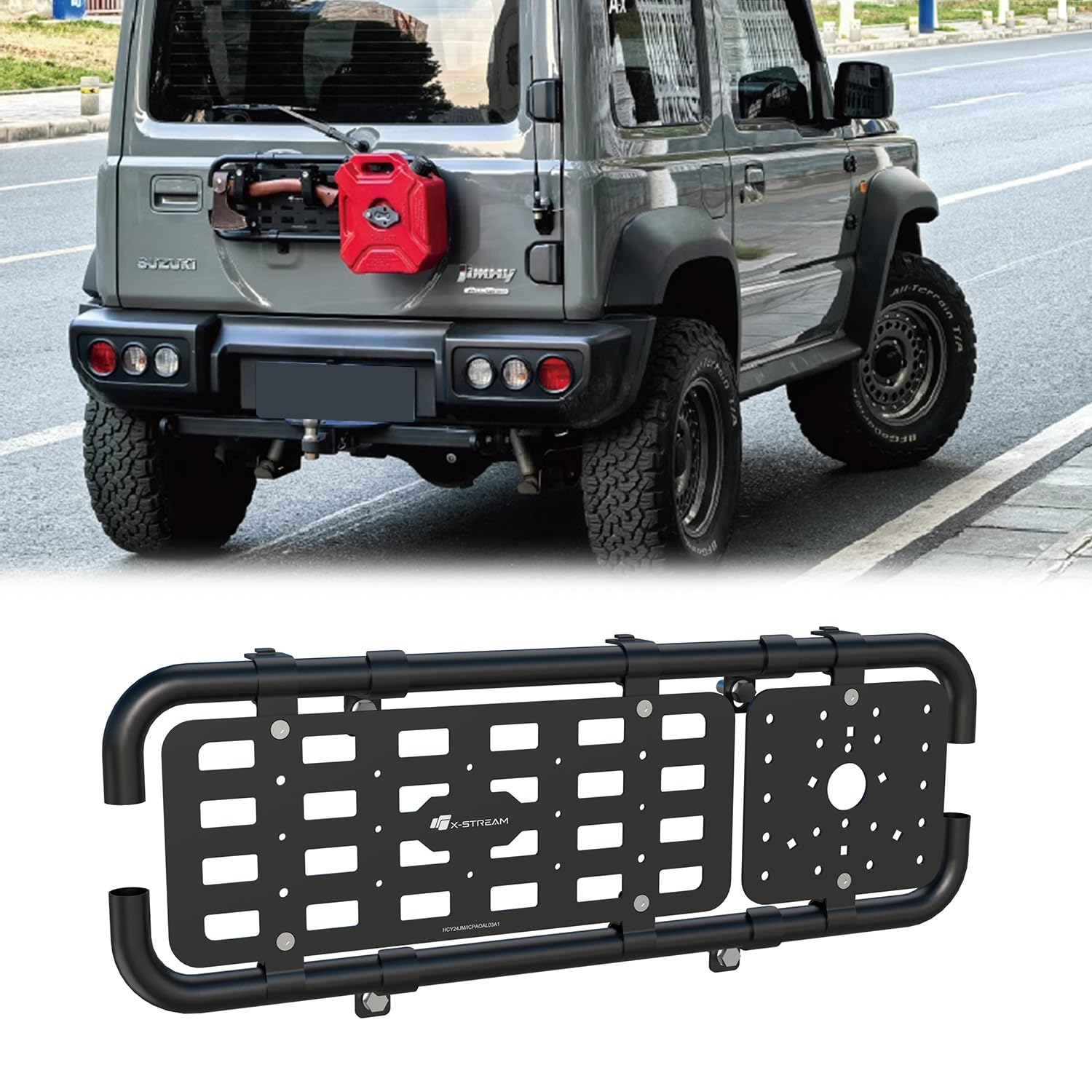 Amazon | 新型スズキ ジムニー リアゲート タクティカル拡張パネル 四