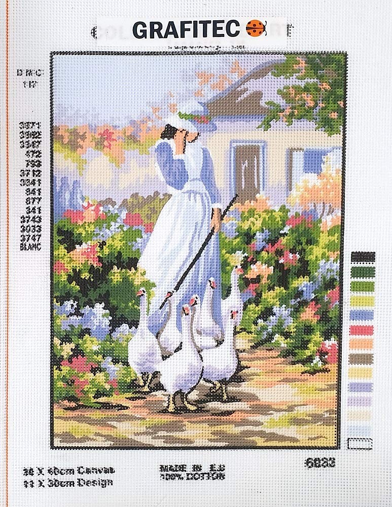 Needlepoint Embroidery Picture 22/30 cm #6033 Cross Stitch