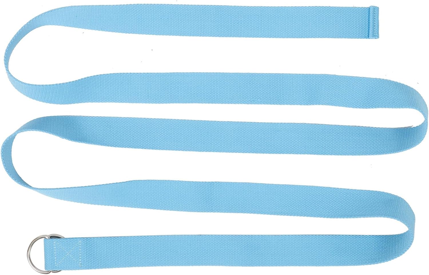Veemoon Reusable Yoga Strap Stretching Band for Beginners, Light Blue Fitness Exercise Band for Flexibility and Muscle Stretching, Household Stretch Resistance Strap for Yoga and Physical
