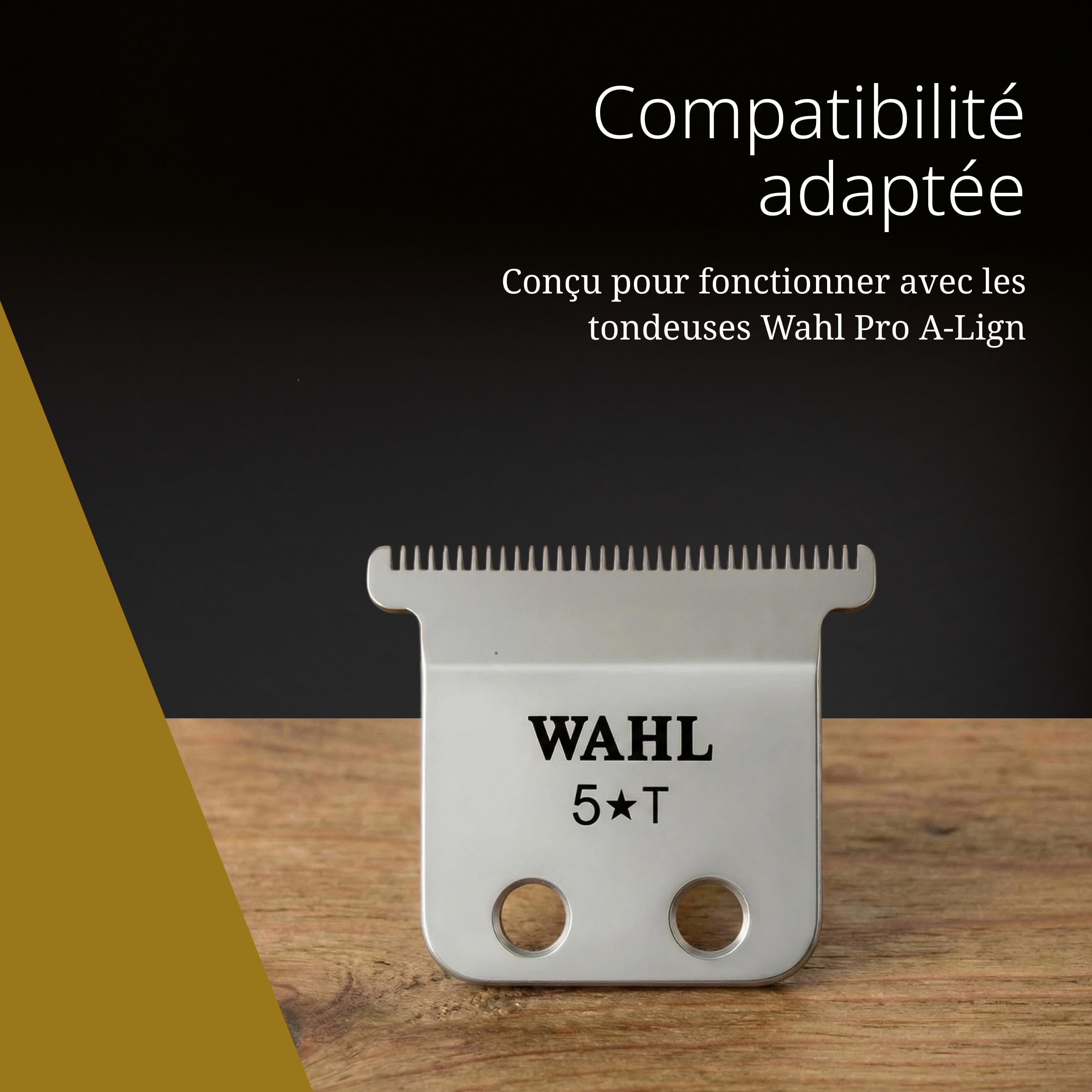 Wahl Pro A-Lign Lames de rechange pour tondeuse Acier à haute teneur en carbone ajustable à zéro écart Paquet de 12