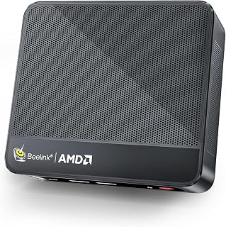 Beelink SER5 Mini PC: Ryzen 5 5500U 6C/12T up to 4.0GHz, 16GB DDR4 RAM, 500GB NVMe SSD, 4K@60Hz Dual Display, WiFi6, BT5.2, Windows 11 Pro