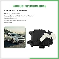 Vista 2 de SCITOO Reemplazo de actuador de puerta de mezcla de calentador HVAC para Cadillac para STS 2005-2010 604-176 palancas de puerta de mezcla