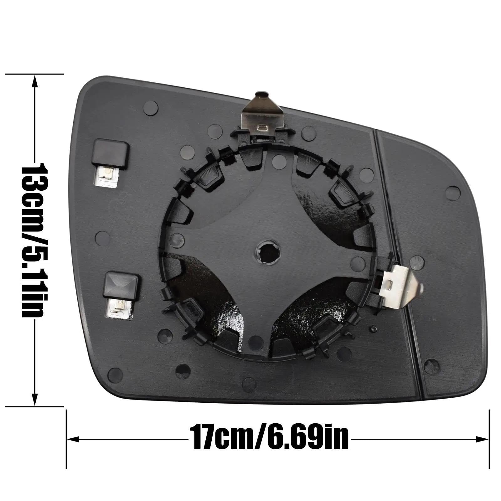 Pour Opel Pour Vauxhall Pour Zafira B 2009-2014 Rétroviseur Latéral Porte Gauche Droite Verre Chauffant Vue Arrière Convexe CFCPKOYOZD(Gauche et droite)