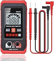 multímetro digital ht123 - multímetro digital automático - medição inteligente - testador elétrico voltímetro multímetro - voltímetro de faixa automática testador de tensão sem contato, verm