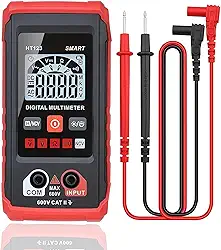 multímetro digital ht123 - multímetro digital automático - medição inteligente - testador elétrico voltímetro multímetro - voltímetro de faixa automática testador de tensão sem contato, verm