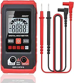 multímetro digital ht123 - multímetro digital automático - medição inteligente - testador elétrico voltímetro multímetro - voltímetro de faixa automática testador de tensão sem contato, verm