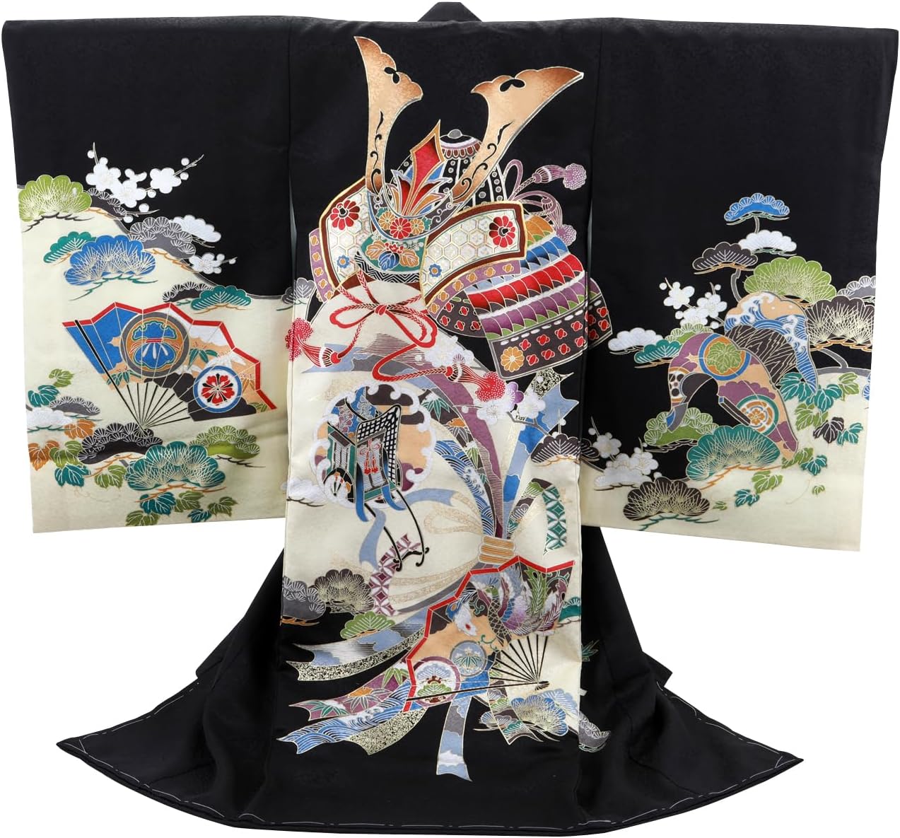 SAKIKU-EN] お宮参り 着物 金駒刺繍入り 長襦袢 セット 男児 男の子