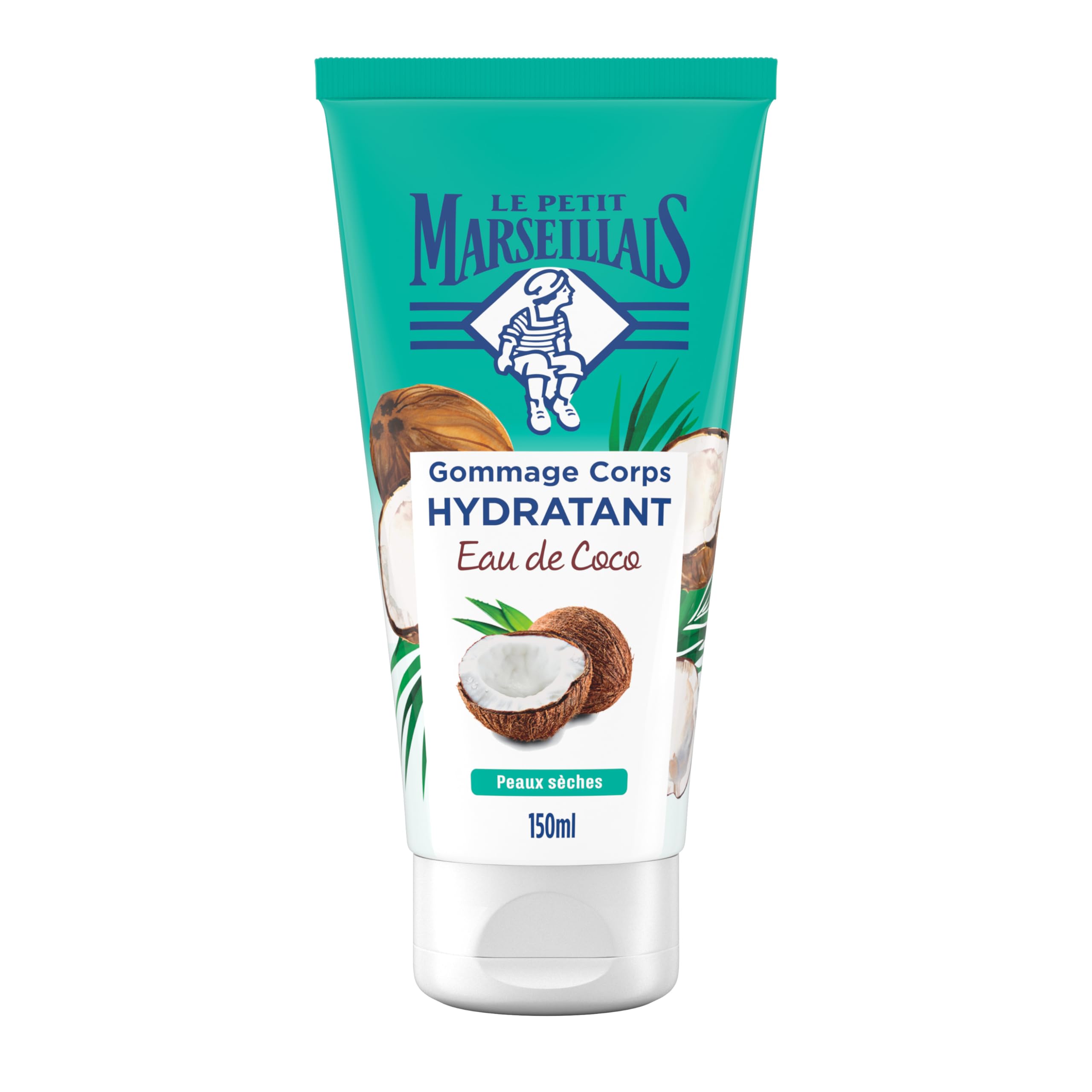 Le Petit Marseillais | Coconut Water Hydrating Body Scrub (150ml tube) – Body scrub for dry skin