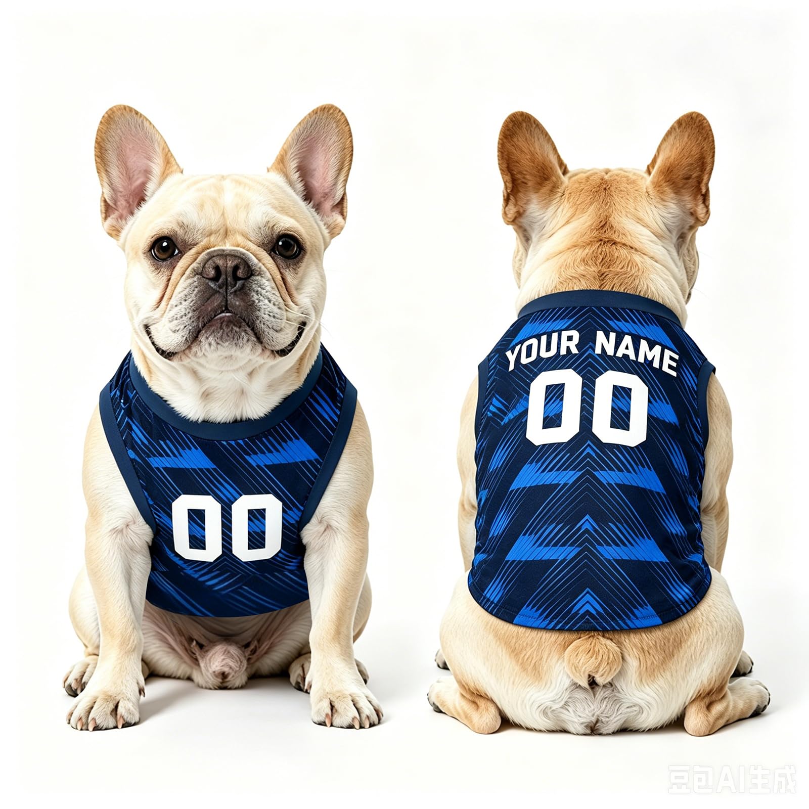 Tshirt Personnalisé pour Chien avec Nom & Numéro Coupe du Monde 2026 Maillot pour Chiens de Petite et Moyenne Taille, F