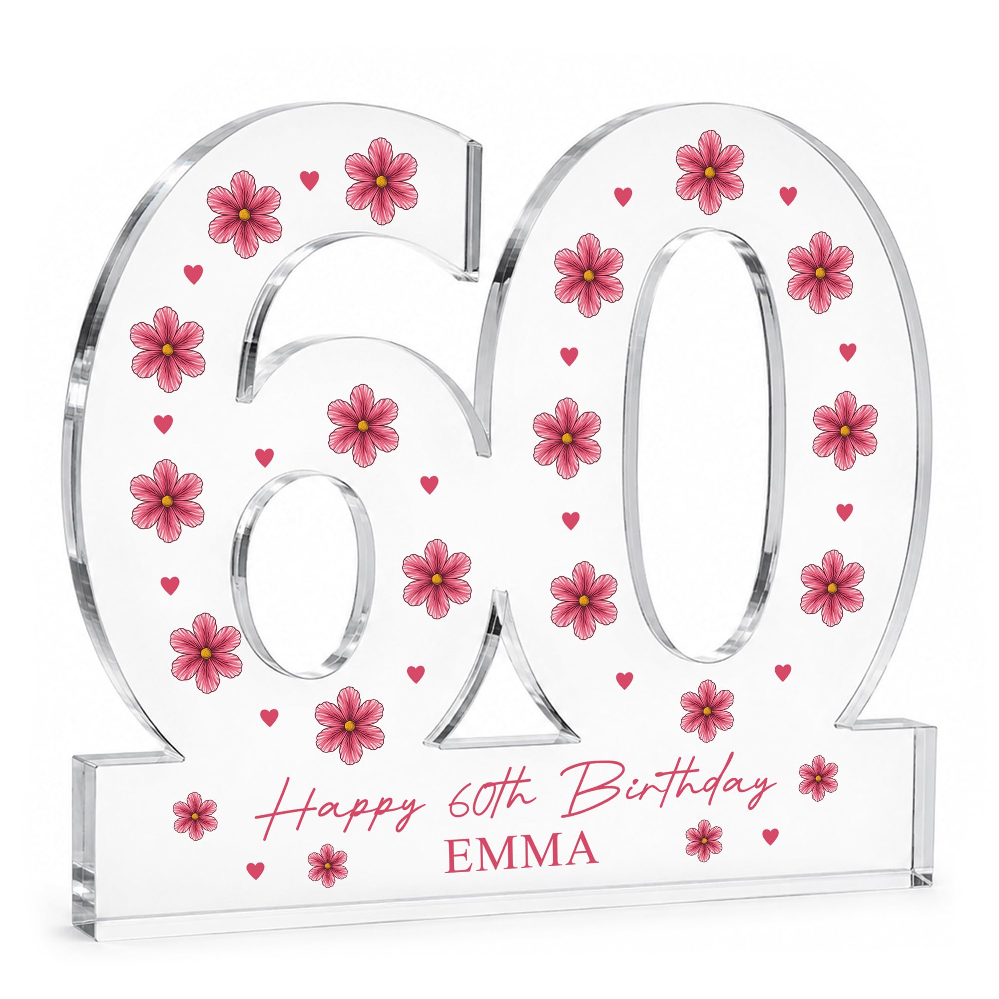 Red Ocean 60th Birthday Keepsake Personalised Gift For Women Happy Birthday Gifts For Mum Nan Auntie Sister