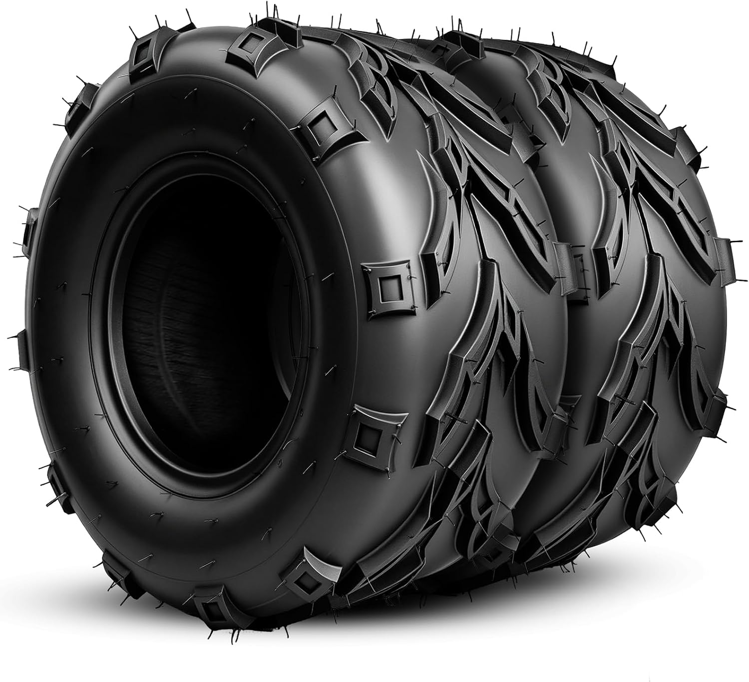26x11x12 ATV Tires All Terrain, 26x11-12 ATV/UTV Tires for Sand Mud Trail, 6PR, Non-Directional Tread, Tubeless, Set of 2