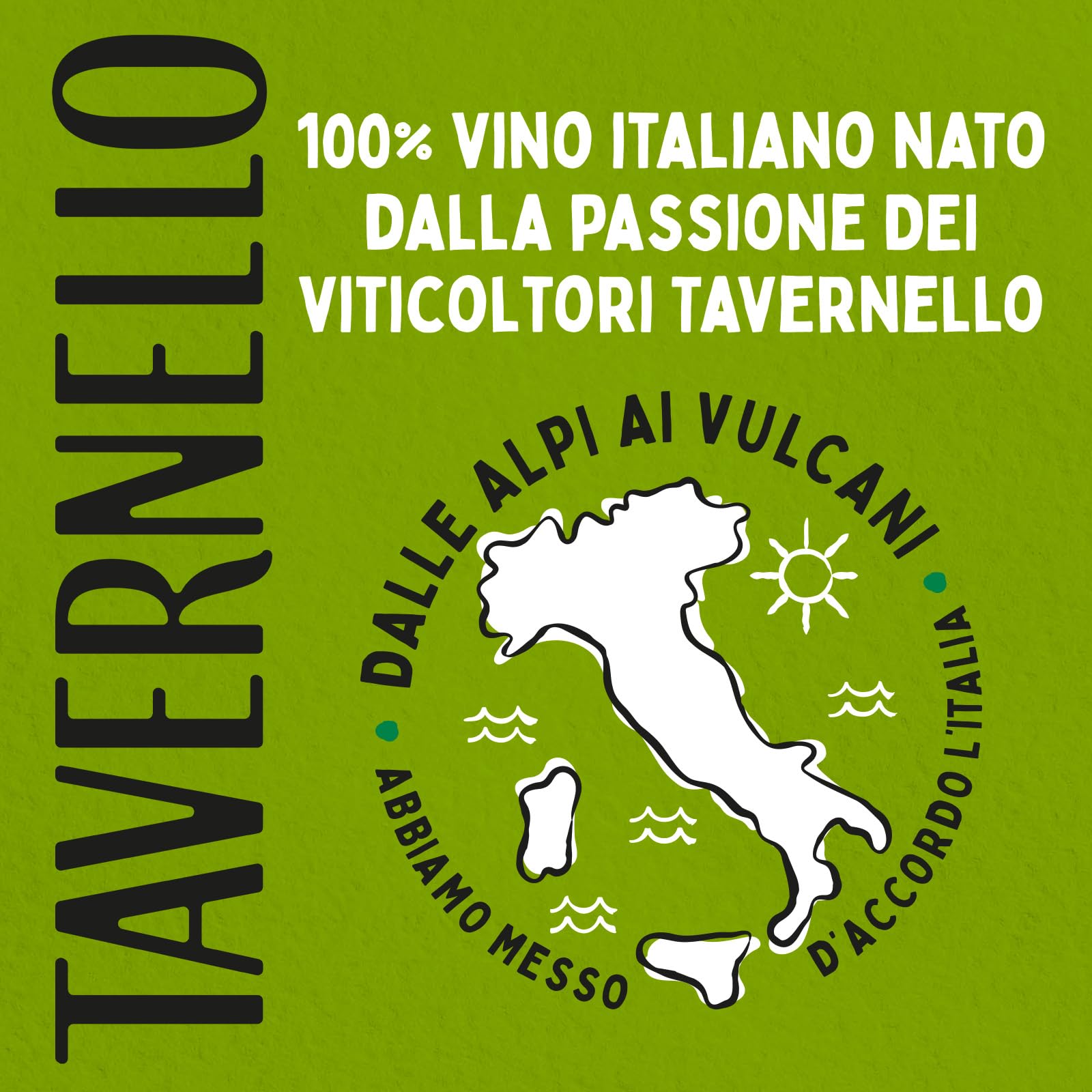 Tavernello Classico Vino Bianco d'Italia, Vino Secco con Profumi Fruttati, 10.5% Vol, Confezione con 12 Brik da 1 L