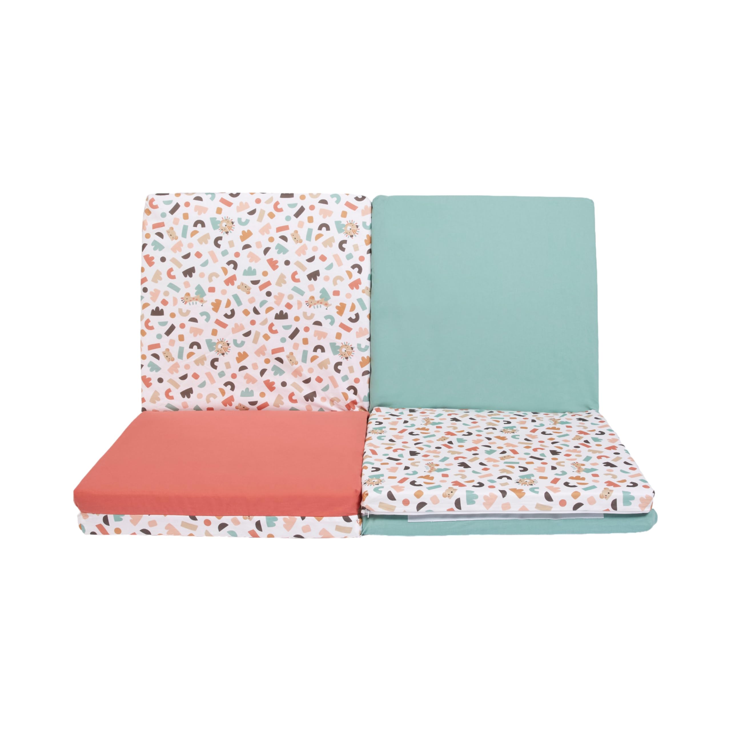 TINÉO - Maxi Tapis D'éveil - Maxi Tapis De Motricité - Maxi Tapis Bébé - Tapis de Jeu - Multifonction 5 en 1-120x180cm (Cache Coucou)
