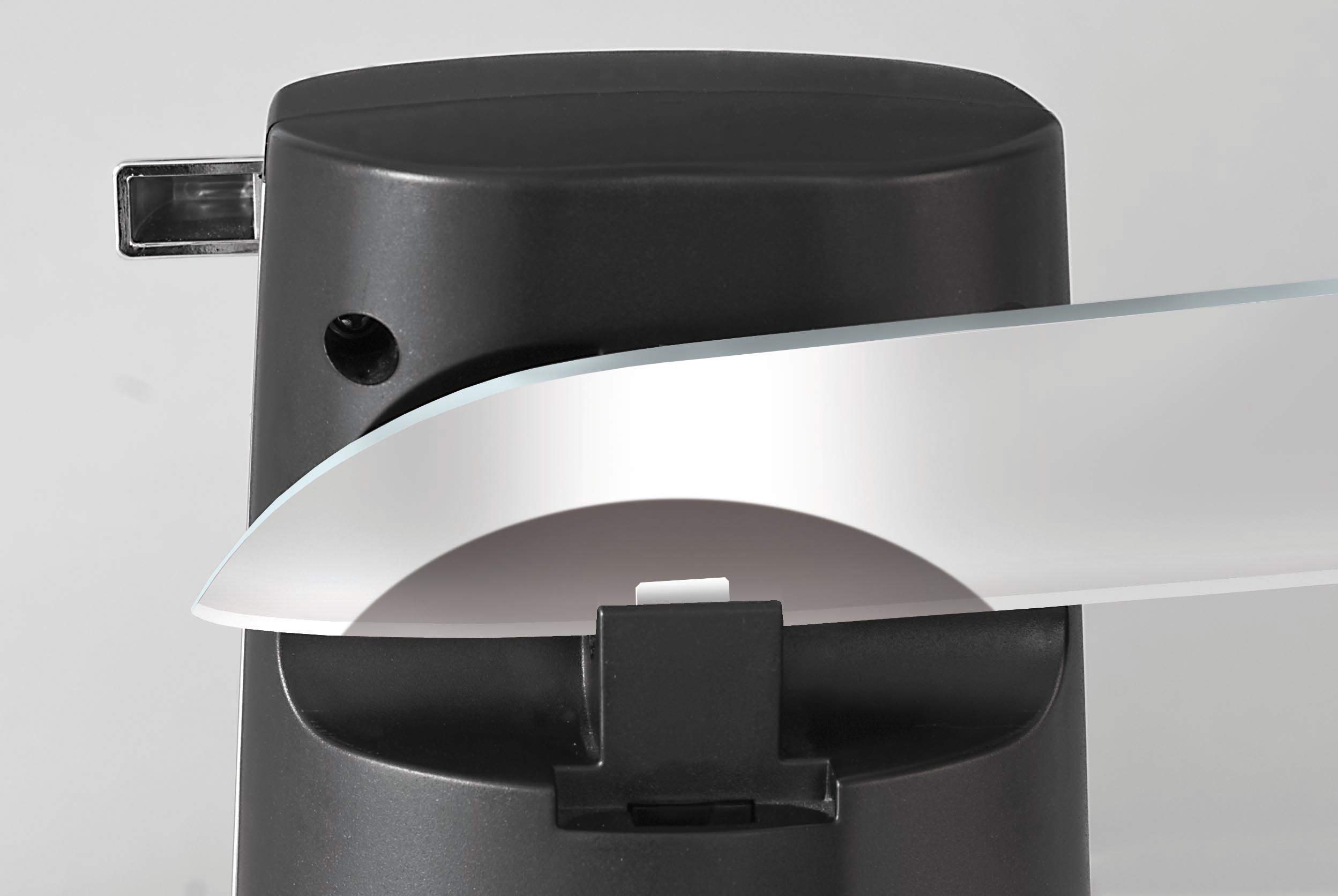 CASO D10 Multi-opener with high-quality stainless steel housing, versatile as a bottle opener, knife sharpener, can opener, including practical cable