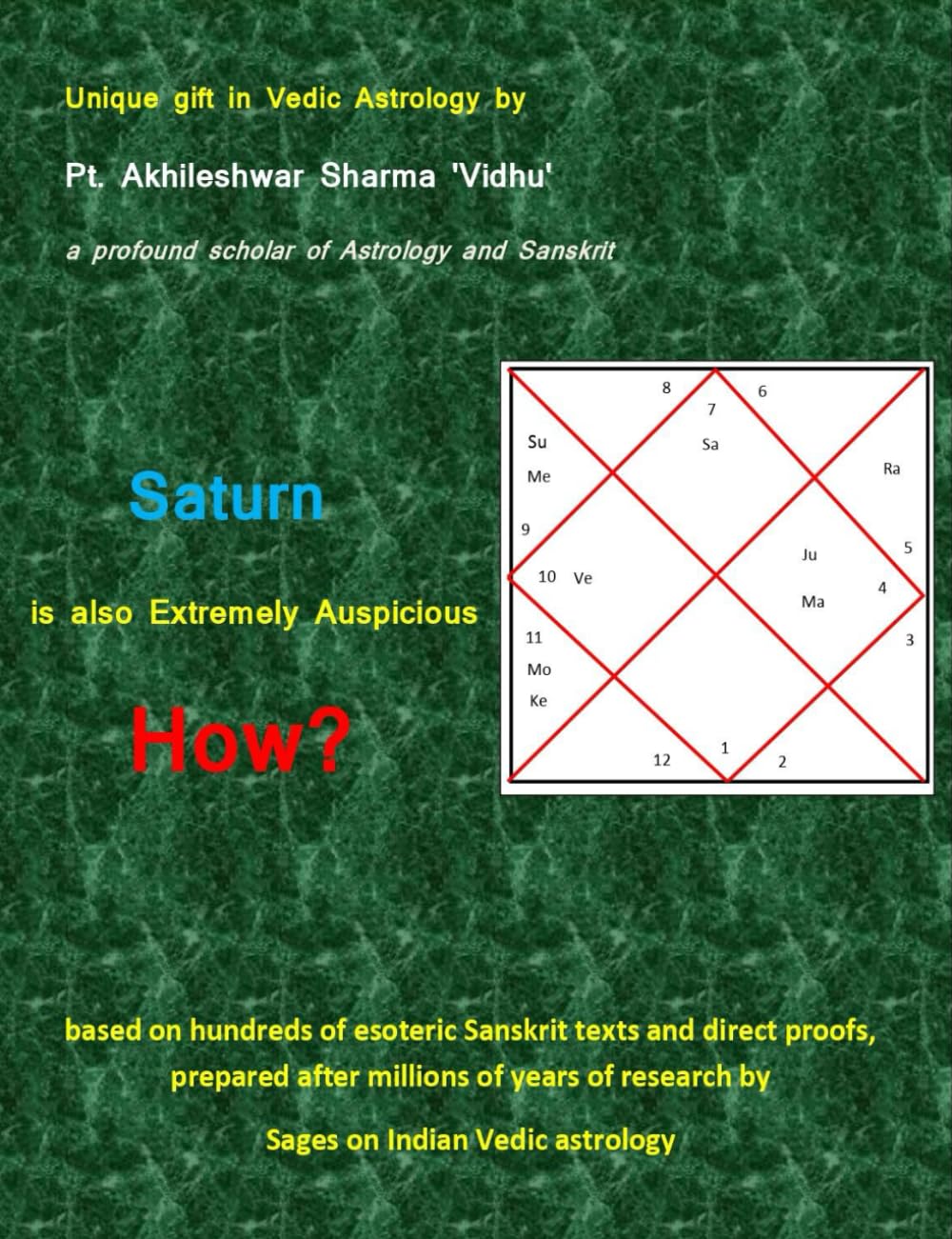 Saturn is also Extremely Auspicious How?: Astrology (Vedic ) by Pt. Akhileshwar Sharma 'Vidhu'