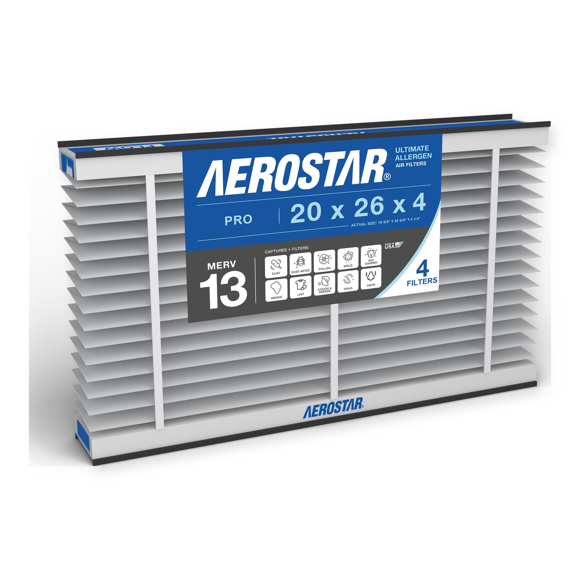Amazon.com: Aerostar MERV 13 Collapsible Replacement Filter for