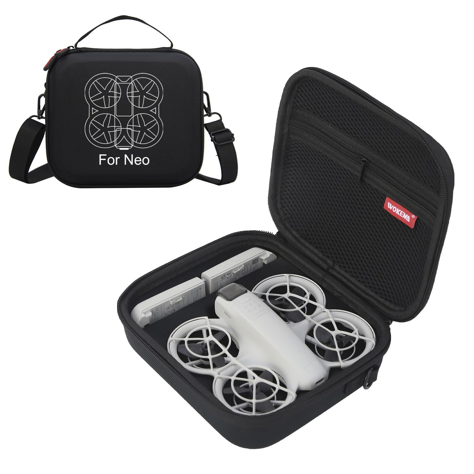 WOKEMA Father&I Neo Drone Neo Combo Only (Carry-ing) Bag-s Hard Case Travel for Dji Neo Storage: Ultra-Compact Protective Two Way Zipper Small Cases