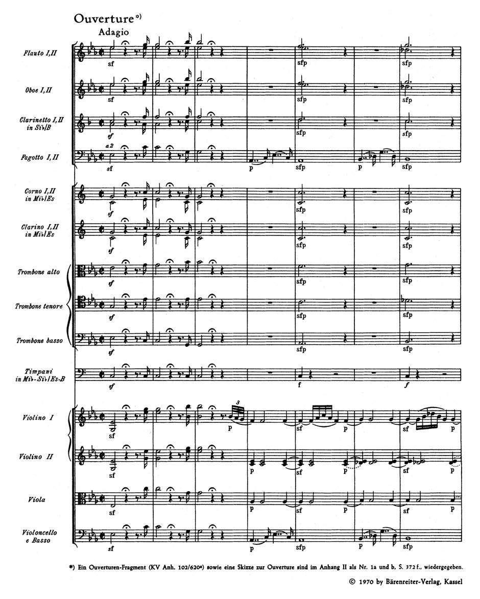 Die sieben großen Opern KV 366, 384, 492, 527, 588, 620, 621. Studienpartitur, Urtextausgabe, Sammelband. BÄRENREITER URTEXT
