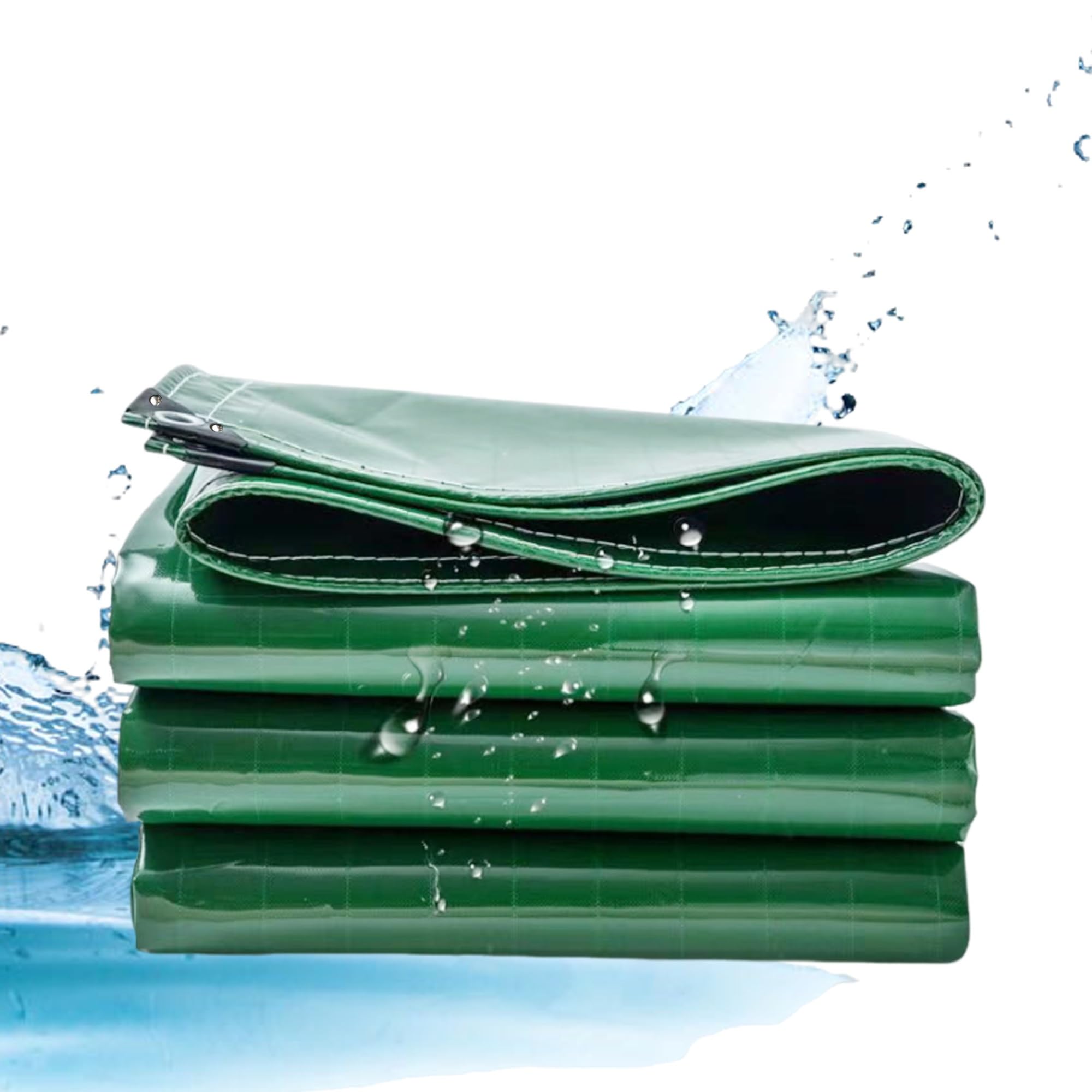 JXLQFA Tarps Heavy Duty Waterproof, 0.5x32 m Coverage Tarp, Waterproof, Multipurpose, Groundsheet, Camping, Boating, Hiking JXL11, Green
