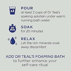 Dr Teal\'s Pure Epsom Magnesium Salt Soak, Cannabis Sativa Hemp Seed Oil, 3 lb