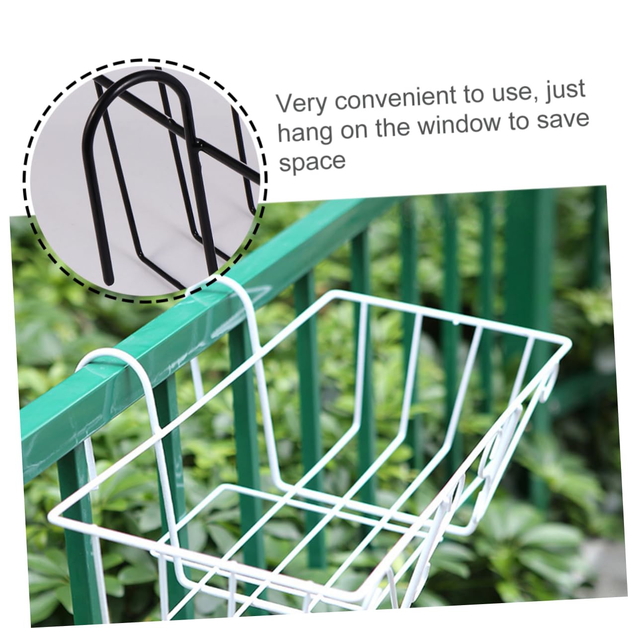 Supporto per Fioriera in Metallo Quadrato Decorativo per Balcone Nero
