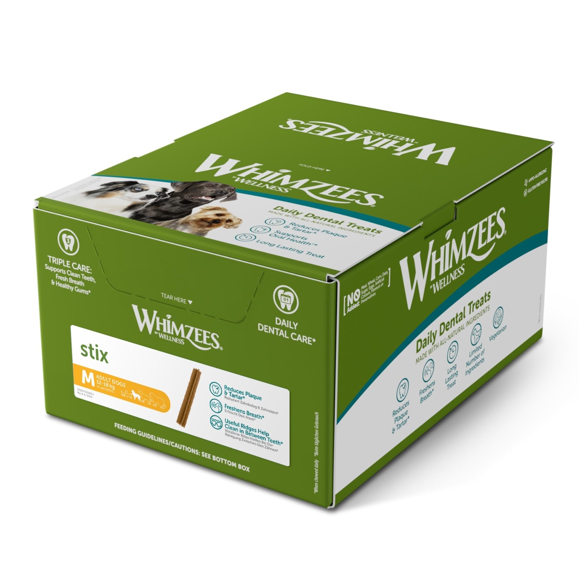 Whimzees Stix größe M / 100 St. im Display, 1er Pack (1 x 3 kg)