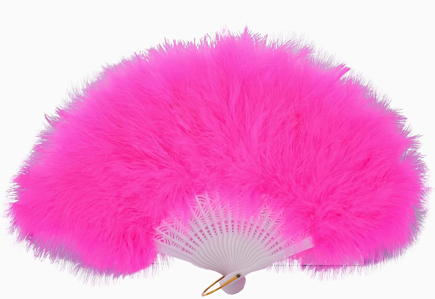 FANSOFFANS Marabou Feather Hand Fan 45cm
