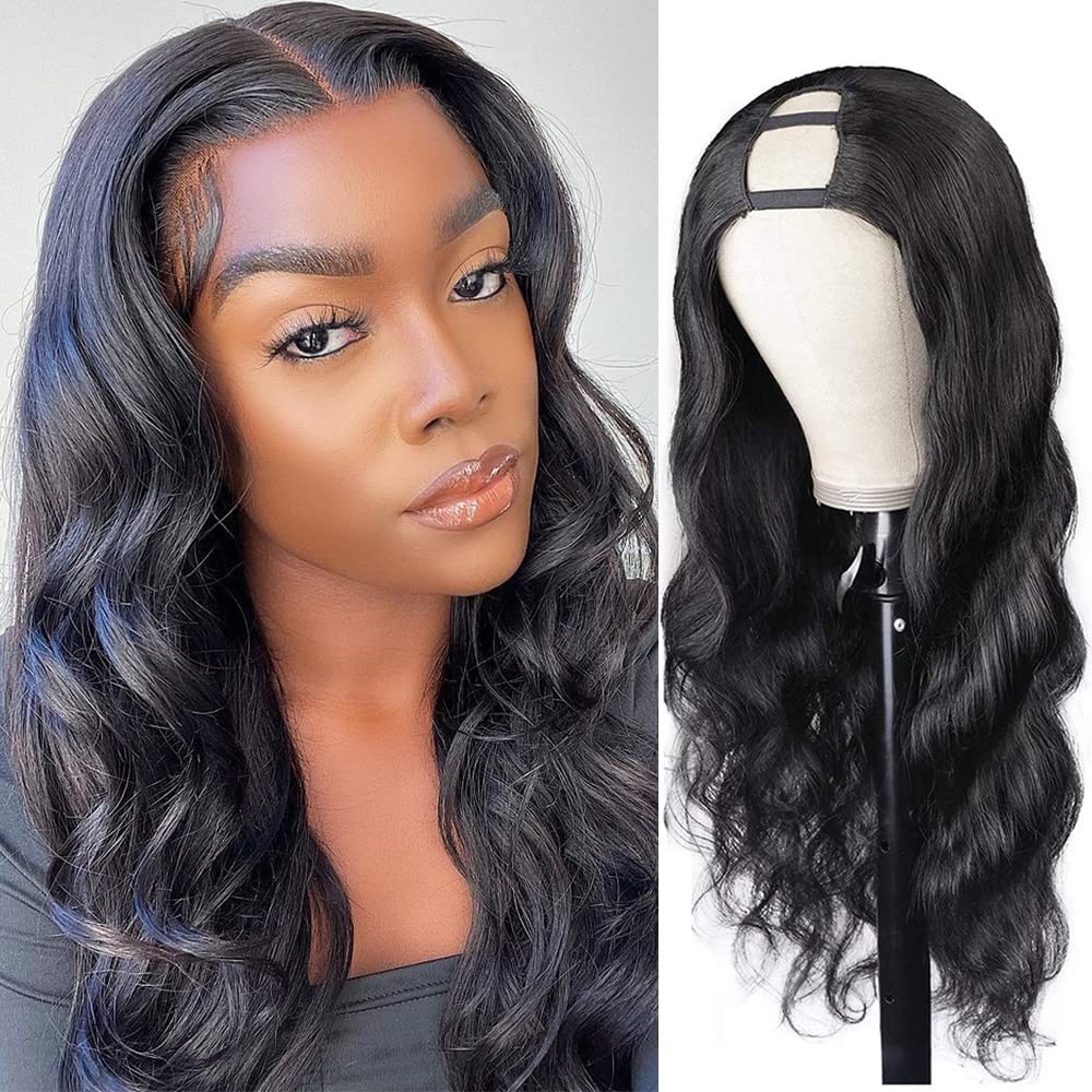 18 Inch U Part Human Hair Wig Body Wave Brazilian Remy U
