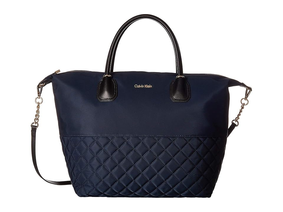 

Calvin Klein Florence Large Nylon Tote (Navy) Tote Handbags
