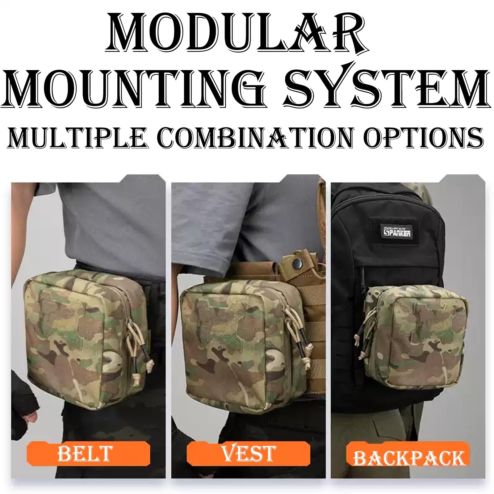MOLLE IFAK-Tasche, Taktische Erste-Hilfe-Tasche, EMT-Mehrzwecktasche für Trauma-Kits, Outdoor-Notfallausrüstung