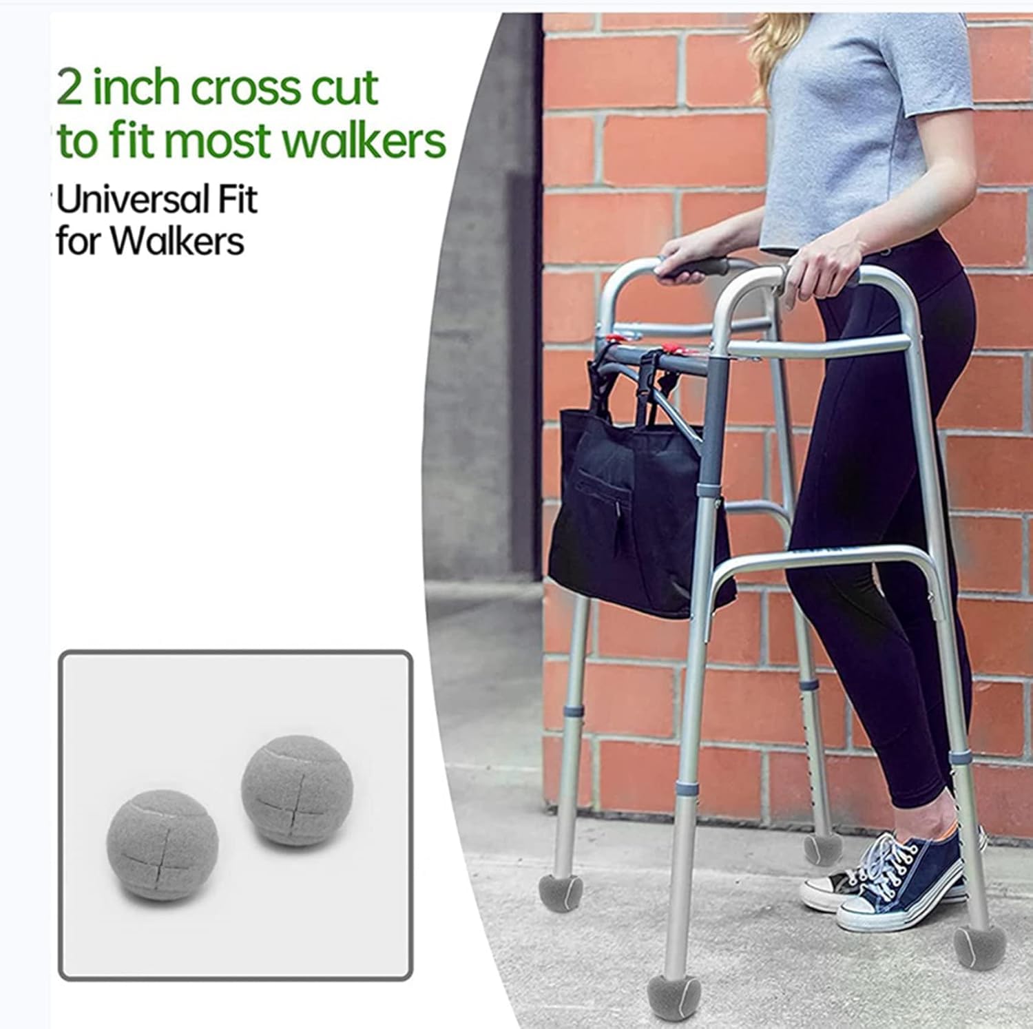 Lot de 16 Balles de Tennis Prédécoupées pour Pieds de Meubles et Protection de Sol, Revêtement en Feutre Résistant et, Gris