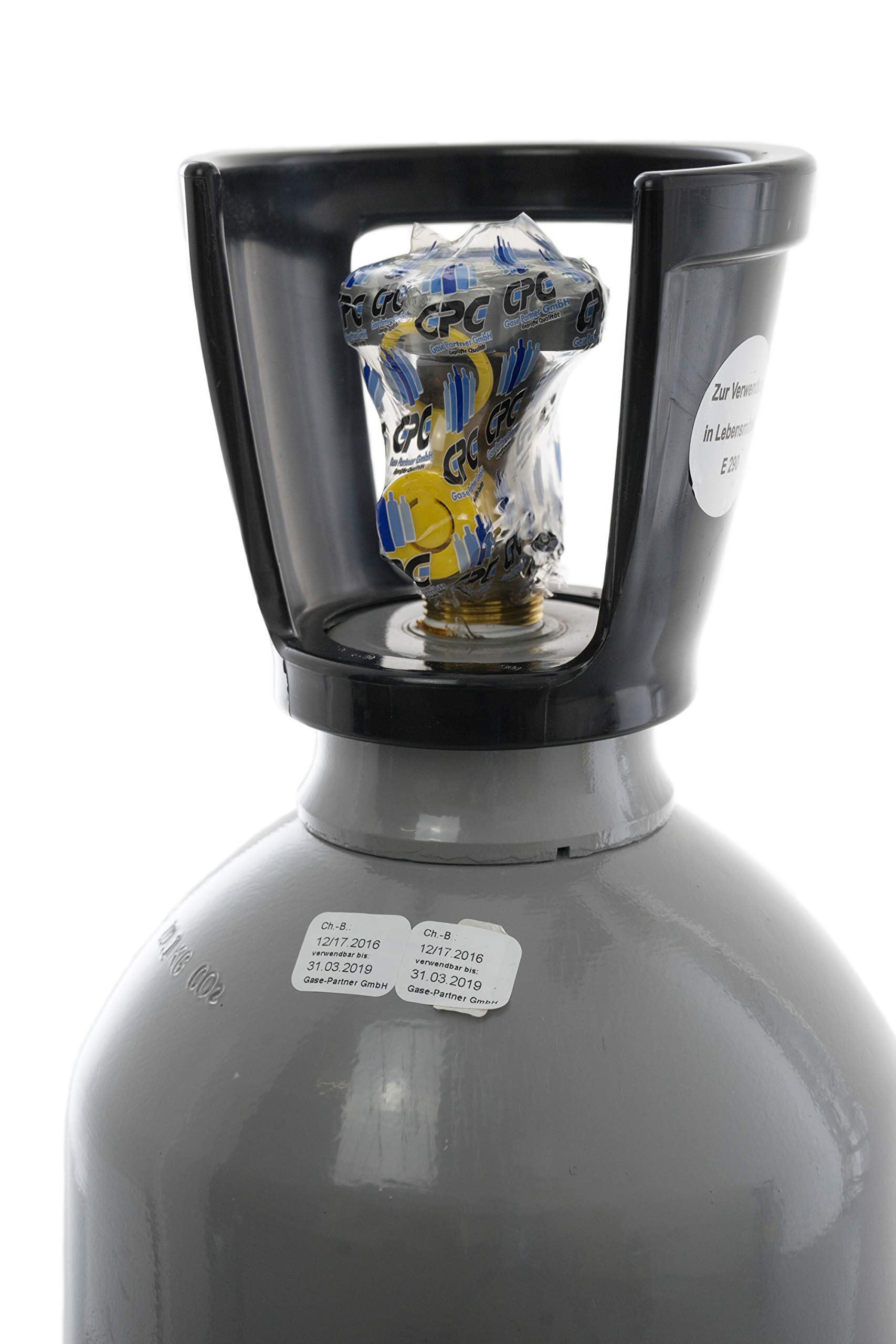 CO2 Flasche, gefüllt mit Kohlendioxid E290, lebensmittelgeeignet (10 kg Getränke Kohlensäure (kurz))