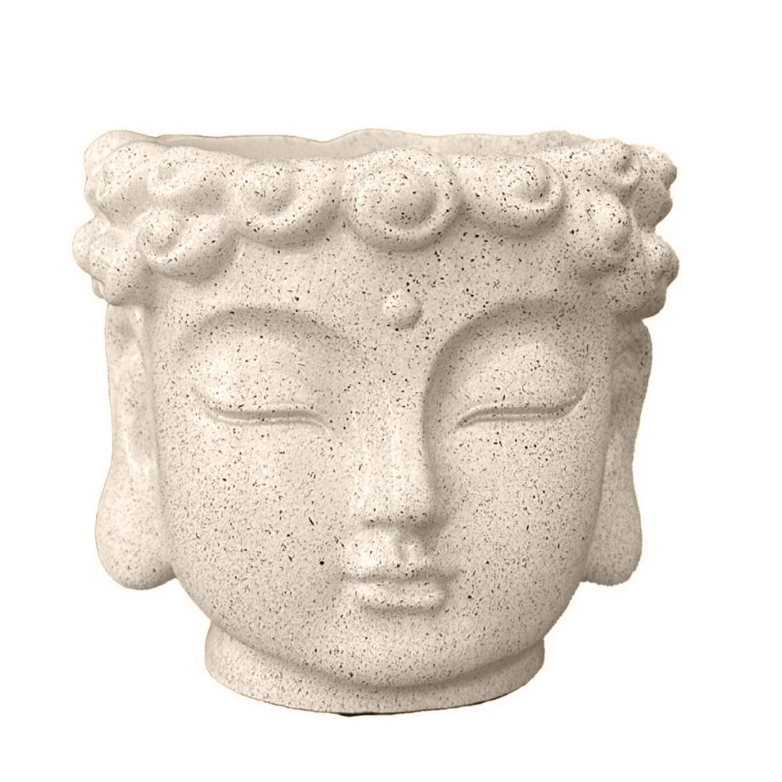 Snorvixre Buddhas Head Statue Small Plant Pots Resin Succulents Planter Garden Pots for Succulents and Miniature Plant Artistic Buddhas Styles Planter