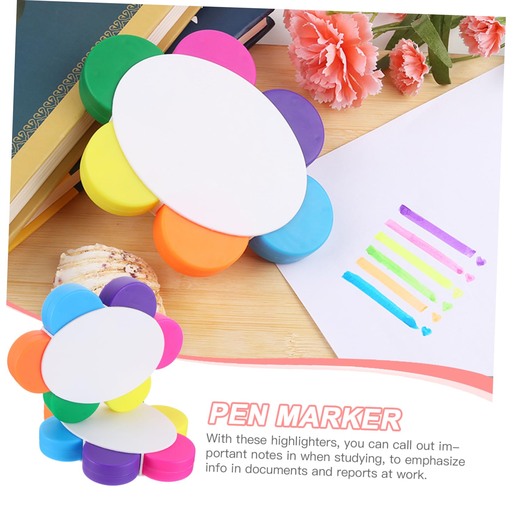3 Set Evidenziatori Fluorescenti Colorati Per Studio E Lavoro Design E Per Adulti 2 Pezzi*3