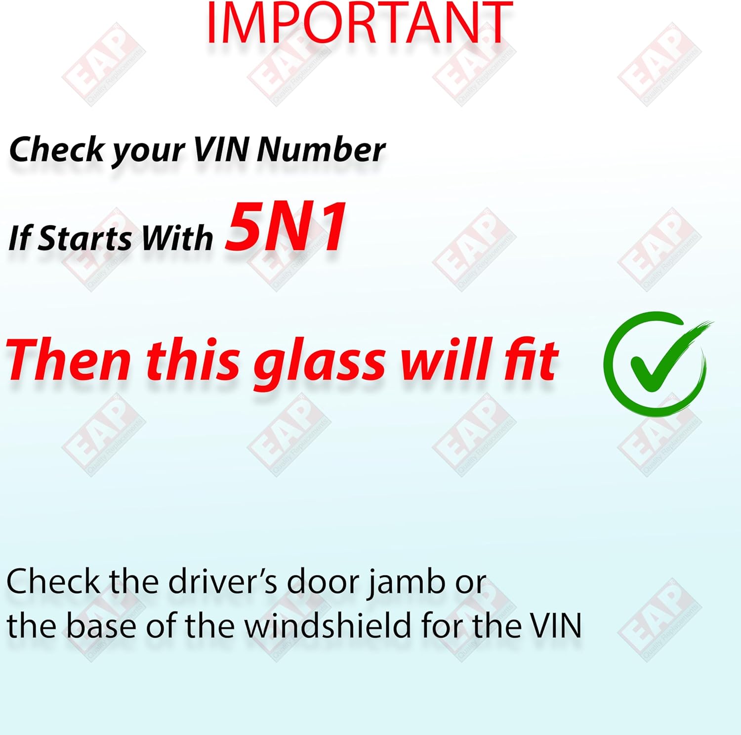 EAP Passenger Side Mirror Glass Compatible With Nissan Rogue US Built 2021-2026 (VIN Start with 5N1), Heated With Blind Spot, 963656RR1E